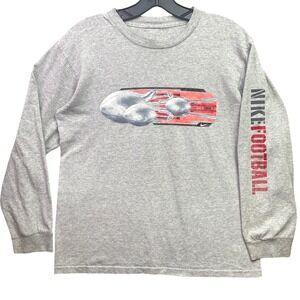 Nike Shirt Boys Extra Large Football Spell Out Sleeve‎ Hit Athleisure Streetwear